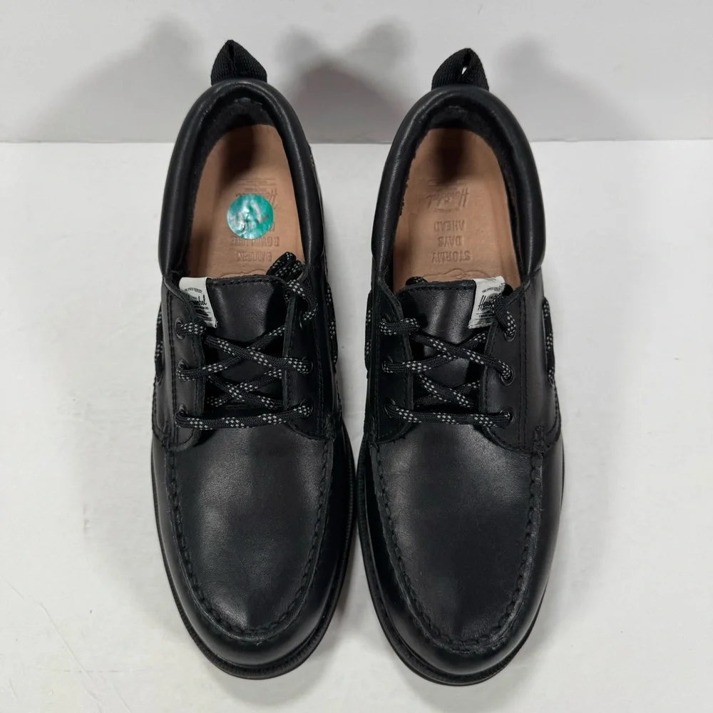 Herschel Supply Co Authentic Original 3-Eye Waterproof Black Boat Shoe Men 7.5